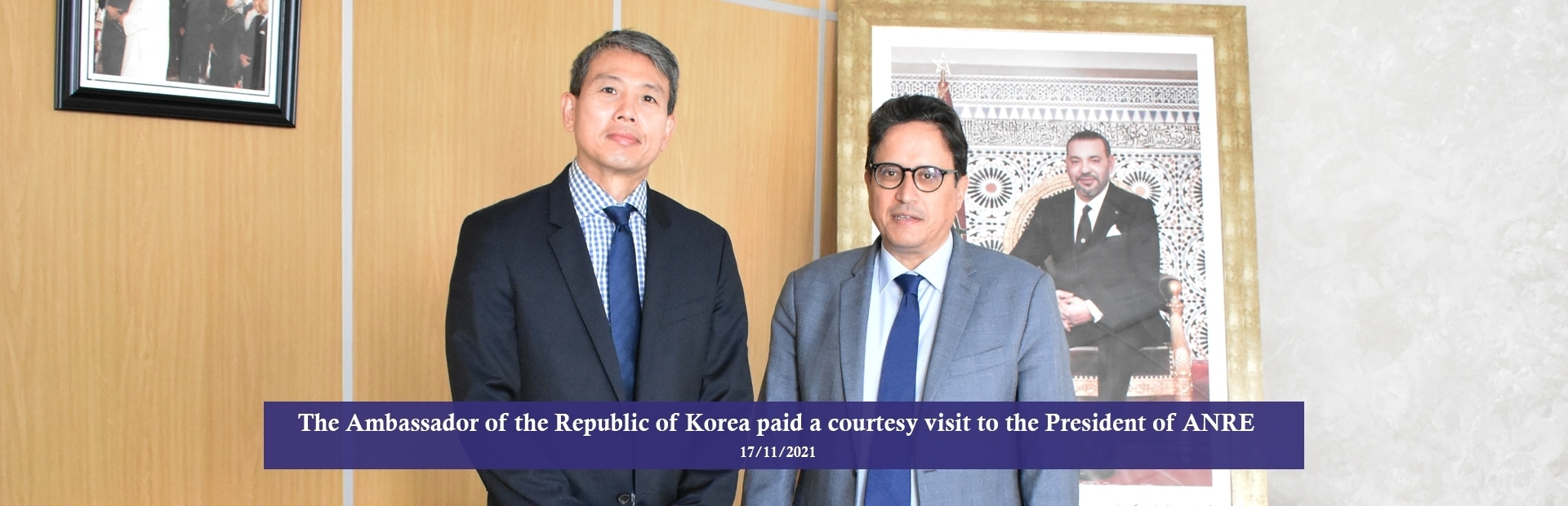 The Ambassador of the Republic of Korea paid a courtesy visit to the President of ANRE